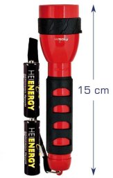 Latarka Guess Czerwona latarka z 5 LED garums 15 cm 4003557 Heitech 04003557 (4250040935572)