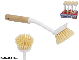 Gerimport Szczotka do mycia garnków z bambusowym uchwytem 24 x 4 x 5 5 cm GERIMPORT 8445393543529 (8445393543529)