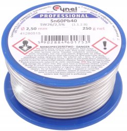 Weldline Cyna 2.5mm/250g Sn60Pb40 Cynel - LUT0111-250