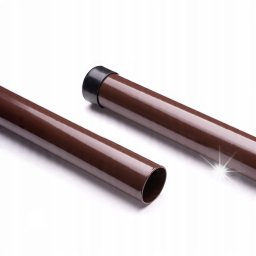 Cavatorta SŁUPKI ogrodzeniowe do SIATKI okrągłe fi 48x1,5mm wys 2m BRĄZ pakiet 8szt