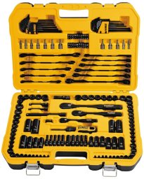 Zestaw narzędzi Hedootools Zestaw kluczy nasadowych DeWalt z czarnego chromu 184 el. DWMT45184-1 + walizka
