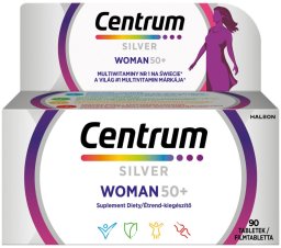 Centrum Centrum Silver Woman 50+ multiwitaminy dla kobiet suplement diety 90 Tabletek