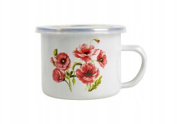 Fl1 KUBEK EMALIOWANY 12CM 0,9L MAKI