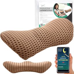 Medi Sleep Poduszka lędźwiowa z pianki pamięciowej do spania, samochodu, na fotel.
