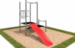 Plum Plac zabaw ogrodowy DUMO D13363 - zjeżdżalnia, podesty, rampa wspinaczkowa, stalowy