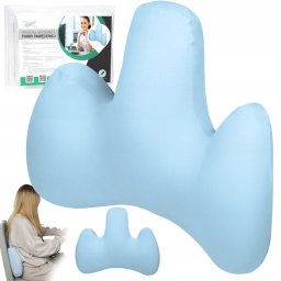 Medi Sleep PODUSZKA LĘDŹWIOWA NIEBIESKA DO SAMOCHODU FOTEL SOFA UNIKATOWA MEDI SLEEP
