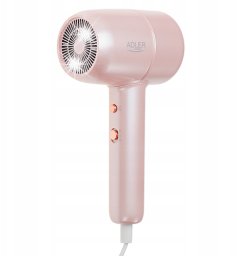 Suszarka Adler Adler Suszarka do włosów Róż 1800W Jonizacja +Chłodny nadmuch +Koncentartor