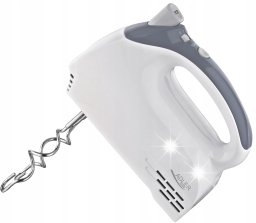 Mikser Adler Mikser ręczny robot kuchenny 300W turbo 5 prędkości szary