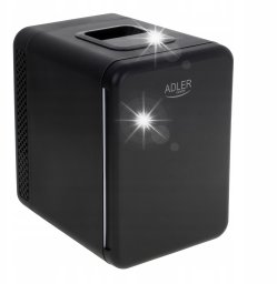 Adler Mała Przenośna Mini Lodówka Turystyczna 4L 12V 230V z funkcją grzania