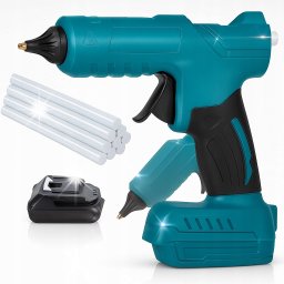 Pistolet do kleju Akumulatorowy Bezprzewodowy Pistolet do Kleju na Gorąco 11mm 100W + Wkłady