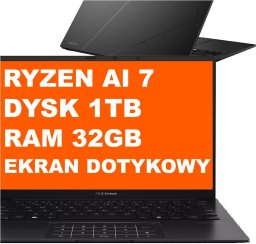 Laptop Asus Laptop Asus ZenBook UM3406KA-WS79T / AMD Ryzen AI 7 / 32GB / 1TB / Radeon 860M / OLED / Dotyk / Win 11 Pro / Czarny