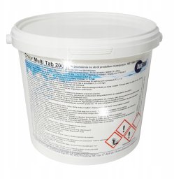 Bassau AQUA CHLOR MULTI 200g Tabletki Multifunkcyjne do Basenu Chemia Basenowa 5kg