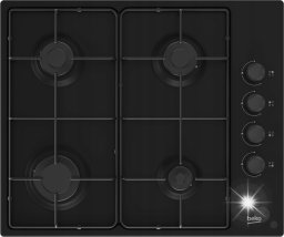 Płyta grzewcza Beko Płyta gazowa Beko HIGG 64123 SB 61cm 4 palniki 7,9kW Zapalarka Ruszt emalia