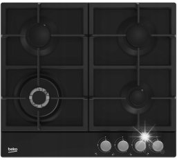 Płyta grzewcza Beko Płyta gazowa Beko HIAW64225SB 60 cm Zabudowa 7800 W Żeliwne ruszty Wok