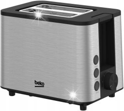 Toster Beko Toster Beko TAM 7321 I 950W Ruszt Tacka 6 stopni opiekania Srebrny