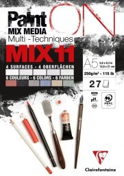 Clairefontaine Blok A5 papierów mix11 250g 27ark