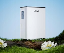 OKYUK Elektryczny osuszacz powietrza 10L cichy 32dB 25m łazienka piwnica