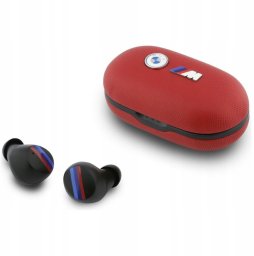 Słuchawki BMW Słuchawki Bluetooth TWS BMW M Metal Logo ENC czarwony