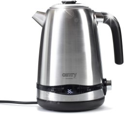 Czajnik Camry Czajnik elektryczny bezprzewodowy metalowy 1,7L regulacja temperatury LCD