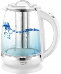 Czajnik Camry Czajnik elektryczny bezprzewodowy szklany 2L 2200W regulacja temperatury