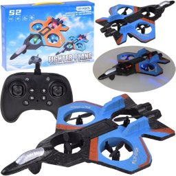Dron Jokomisiada Zdalnie sterowany Dron RC LED 360 flip światła LED łatwe sterowanie RC0755 EDUKAMP