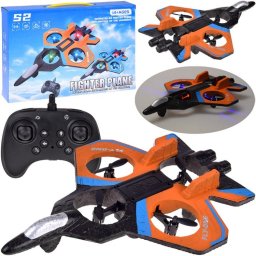 Dron Jokomisiada Zdalnie sterowany Dron RC LED 360 flip światła LED łatwe sterowanie RC0755 EDUKAMP