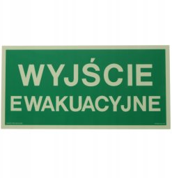 Pn. TABLICA FOTOLUMINESCENCYJNA WET WYJŚCIE EWAKUACYJNE