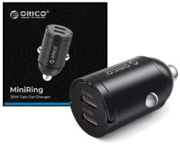 Orico Ładowarka samochodowa, 2 × USB-C, 30W