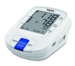 Ciśnieniomierz Hi-Tech Medical Oliver Voltz 55OV56510A cyfrowy ciśnieniomierz wyświetlacz LCD 2*90 pamięci biały 55OV56510A (3800237048168)