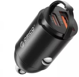 Ładowarka Orico Samochodowa, USB-C 30W, USB-A 30W (MR-30-1A1C-BK-EP)