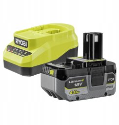 Ryobi ZESTAW ZASILAJĄCY RC18120A-140X ŁADOWARKA + AKUMULATOR 4.0AH