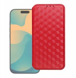 Markowe Kabura Cubic Book do SAMSUNG S26 czerwony