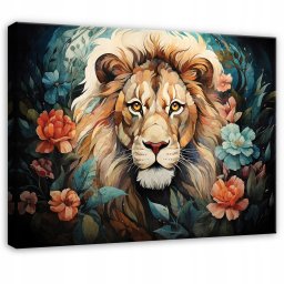 Wallarena Obraz Na Płótnie Dla Dzieci Lew Dla Dzieci 100x70
