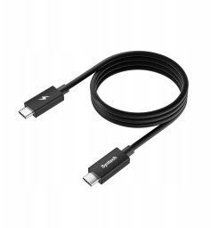 Kabel USB Kabel 2x USB-C USB TYPE-C do transmisji danych 40Gbps USB4 + ładowanie 100W / BC600