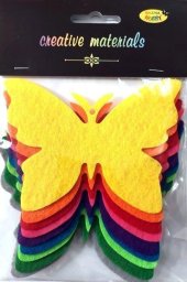 JU-PITER Motyle z filcu 11,5x8,5cm 9szt