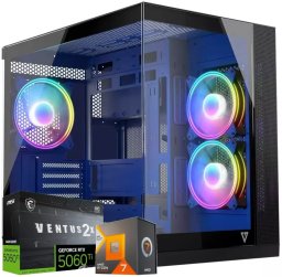 Komputer KUP TERAZ KOMPUTER GAMINGOWY RTX5060 Ti l RYZEN 7 7800X3D l 32GB DDR5 l 1 TB l WIN 11
