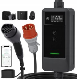 Ładowarka Przenośna ładowarka wallbox d auta EV 22kW Typ 2 na siłę 15m