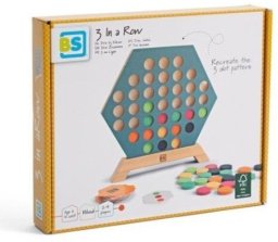 BS Toys Drewniana gra 3 w rzędzie