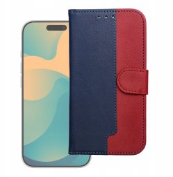 Markowe Kabura Split Book do SAMSUNG A57 granatowy / czerwony