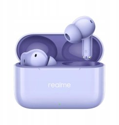 Słuchawki QCY Słuchawki dokanałowe REALME Buds T200 ANC TWS Fioletowy Fioletowy