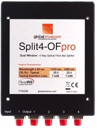 Digiality Splitter optyczny 1/4 Global Invacom Split4-OFpro FC/PC 6,9 dB PLC ABS