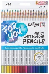 DARWI Kredki akwarelowe 36 kolorów