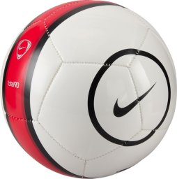 Nike Piłka nożna Nike Skills T90 mini biało-czerwona IH7533 100 1