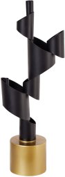 Beliani Świecznik AMILLY Metal 51 cm Czarny