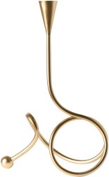 Beliani Świecznik AROUCA Metal 40 cm Złoty