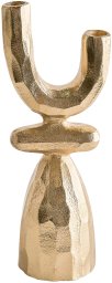 Beliani Świecznik KRADENIK Metal 33 cm Złoty