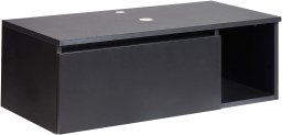 Beliani Wisząca szafka pod umywalkę RUPANCO 80 cm Czarny