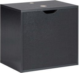 Beliani Wisząca szafka pod umywalkę SUZANO 45 cm Czarny
