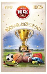 AbCard Kartka okolicznościowa Urodziny (wymienne cyfry)