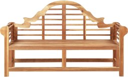 Beliani Ławka ogrodowa MARLBORO 196 cm Drewno akacjowe Jasnobrązowy